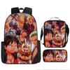 Animation ONE PIECE Schoolbag Three-piece Play Peripheral Backpack Large Capacity Middle School Student Outdoor Campus Computer Bag