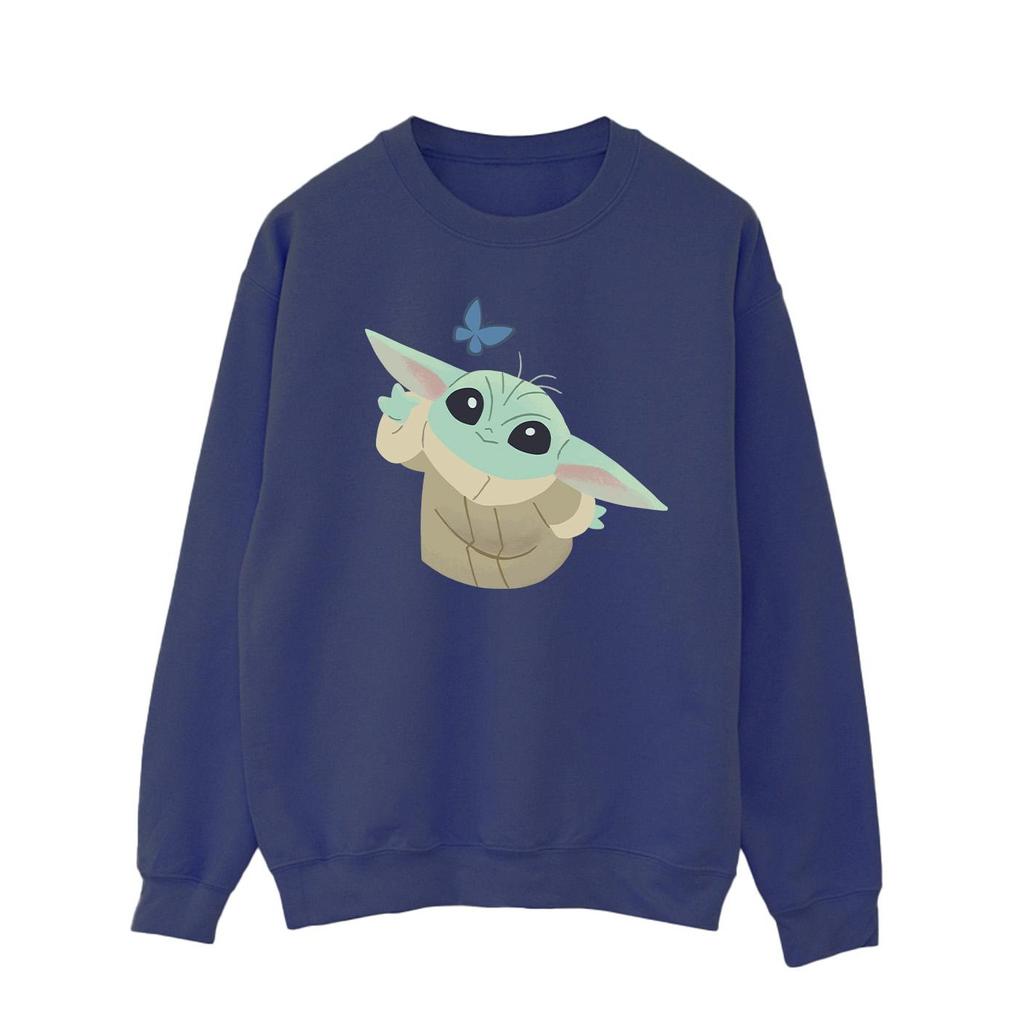 Star Wars Mens The Mandalorian Butterfly Catching Sweatshirt