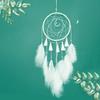 Dream Catcher Eye-catching Creative Shape Iron Ring LED Moon Dream Catcher Wall Art Ornament for Home