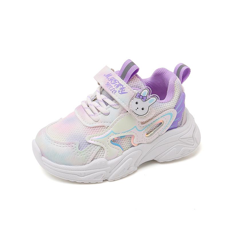 Детская обувь 2025 новая весна и осень дышащая сетчатая обувь для девочек детская спортивная обувь обувь для малышей 1-6 лет