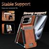 For Google Pixel 10 Pro Fold  with Magnetic Card Holder and Tempered Glass Screen Protector Foldable Phone Case