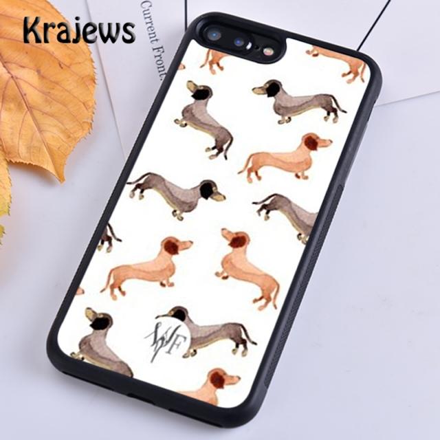 Krajews Sausage Dog Dachshund Art Soft Phone Case Cover For iPhone 14 5 6s 7 8 Plus XR XS 11 12 13 Pro Max Samsung S21 S22ultra