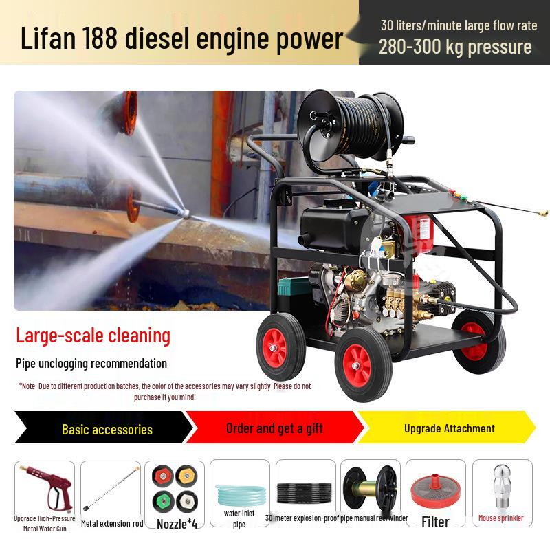 High-Pressure Fuel Pipeline and Sewer Cleaning Machine