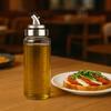 Glass dispenser with a scale of 300 ml for olive oil, sauces, spices, etc.