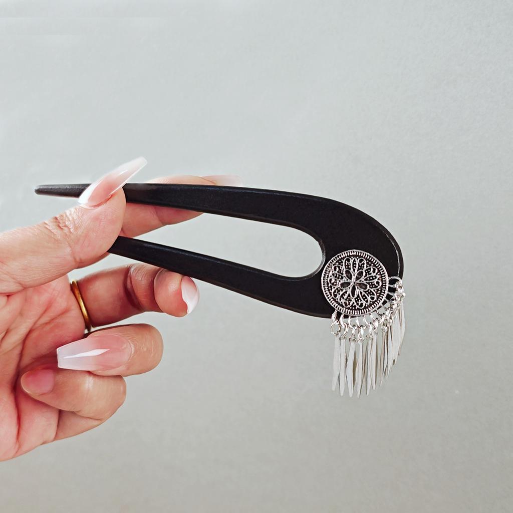 Национальный стиль Жемчужный цветок Кисточка Кисточка Кисточка Подвеска Аксессуар для ханьфу Заколка для волос Женская Новая китайская Древний стиль Заколка для волос с колокольчиком и орхидеей