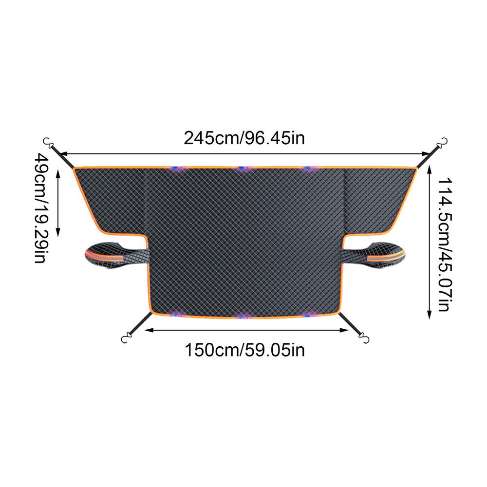 Windshield Snow Cover Car Sunshade Winter Frost Protection Waterproof Heavy Duty for SUV Truck Pickup Vehicle All WeatherWindshield Sunshades 1