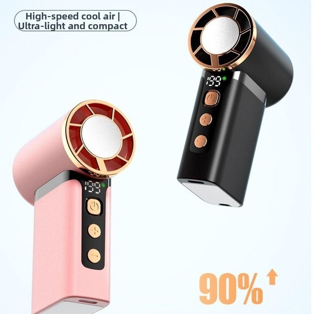 Mini Turbo Fan Handheld Personal Cooling Fan Cooler Supplies Electric Handheld Fan  Hiking Gear