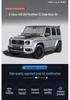 Совместимый карбоновый боди-кит для Mercedes G-Class 465: Передний сплиттер, Задний диффузор, Капот, Крыло, Заднее антикрыло, Крышевой фонарь.