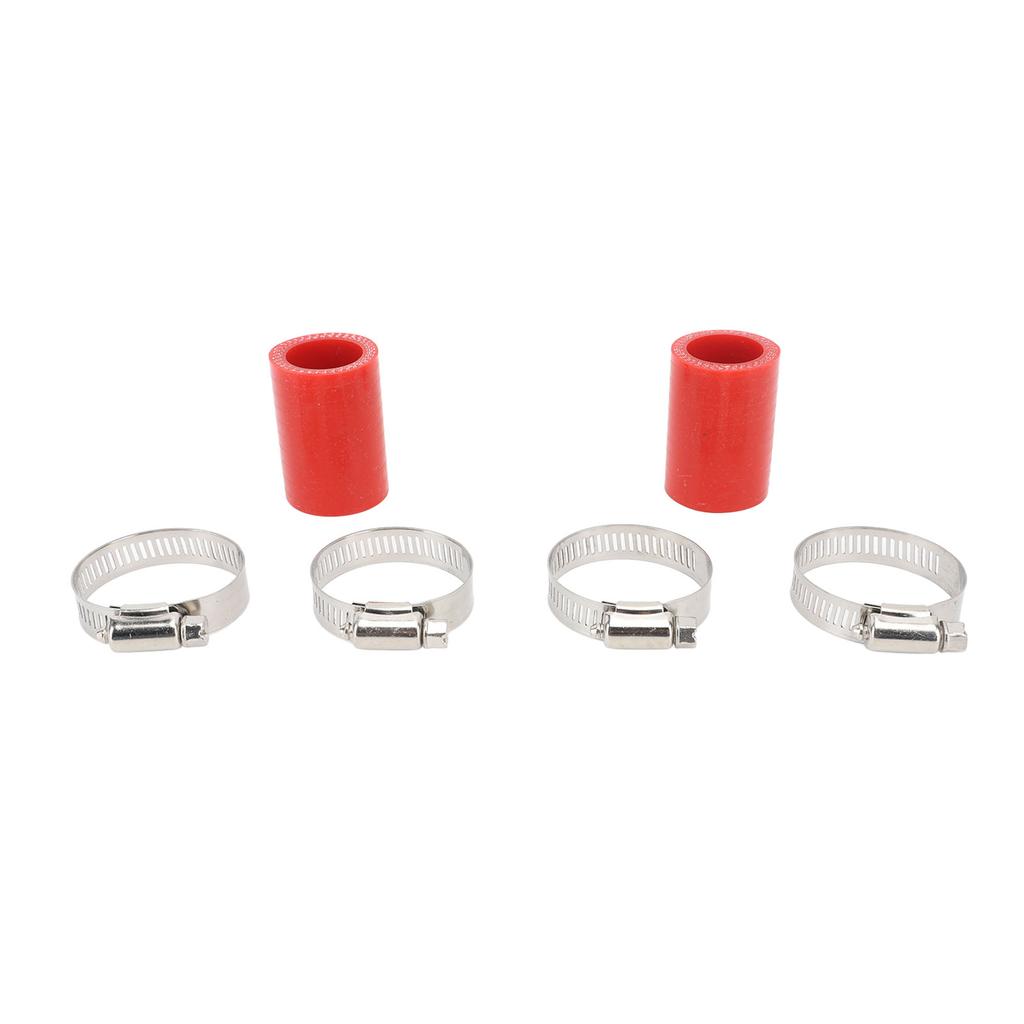 2Pcs 1in High Temp Pipe Clamps Connector Sturdy Exhaust Pipe Clamps Connector for Banshee 1987 to 2006 Red