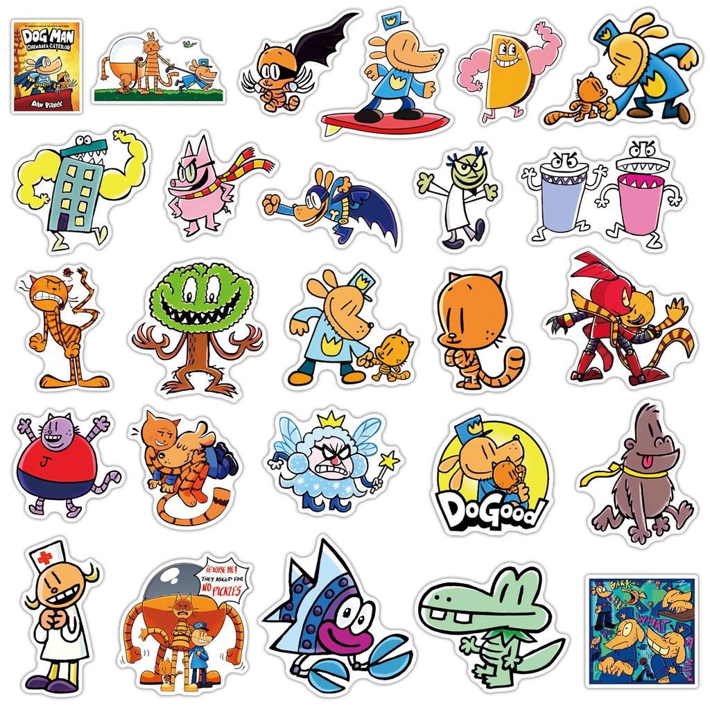 50 Водонепроницаемых наклеек «Собака-детектив» для детских телефонов, бутылок для воды и журналов