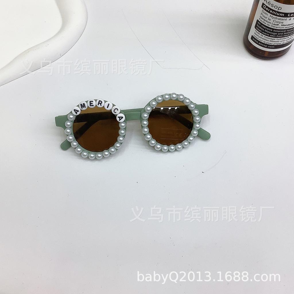 Солнцезащитные очки с защитой от ультрафиолета для детей, милые модные солнцезащитные очки для малышей, именные очки для мальчиков и девочек