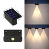 1-8 Pcs LED Solar Lights Outdoor IP65 Waterproof Porch Light Stair Wall Decorative Lamp for House Yard Fence Pool Garden Decor