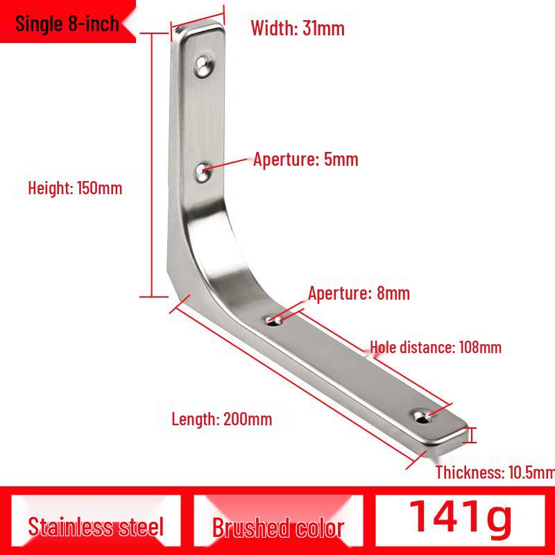 Треугольный настенный кронштейн: Изогнутая, несущая железная опора для стеллажей
