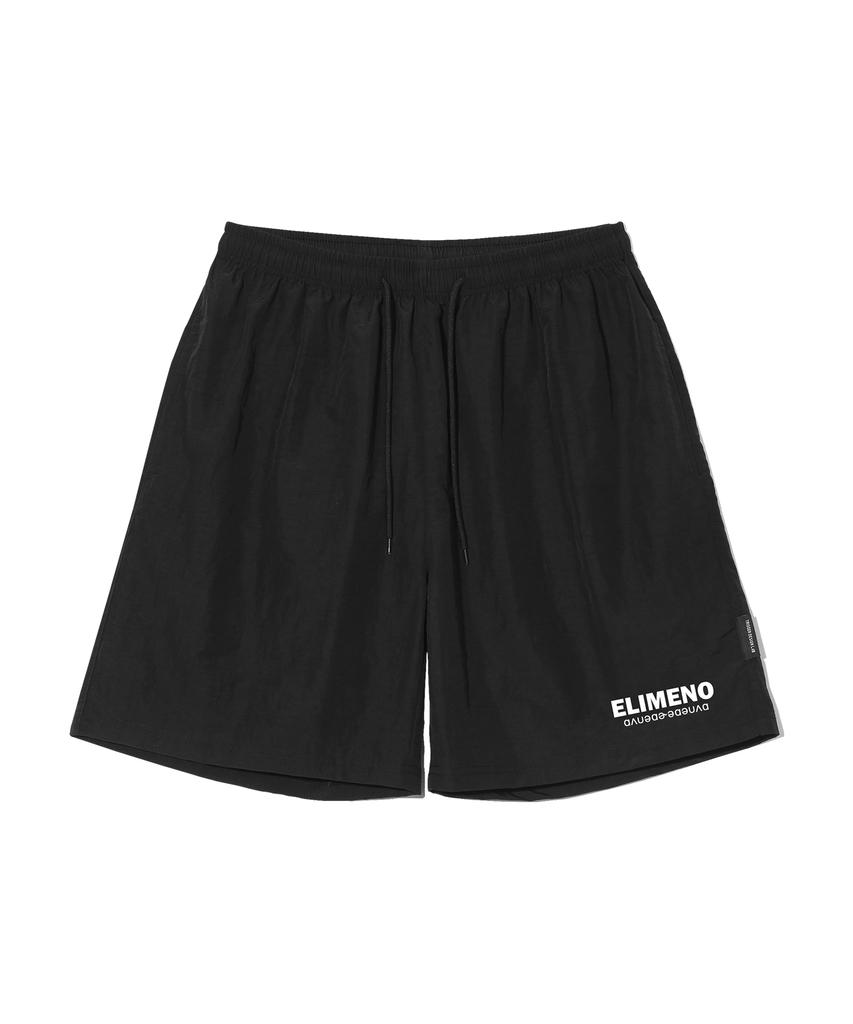 ELIMENO El Basic Logo Taslan Shorts Black
