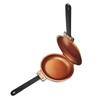 Round Double Side Frying Pan Non-stick Pancake Maker Household Muffin Pan  Ham