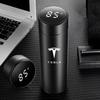 PKWYZ1 500ML Temperature Display Thermos Cup For Tesla Model 3 Model S Model X Model Y Roadster SpaceX Tesla Logo Car Thermos Bottle