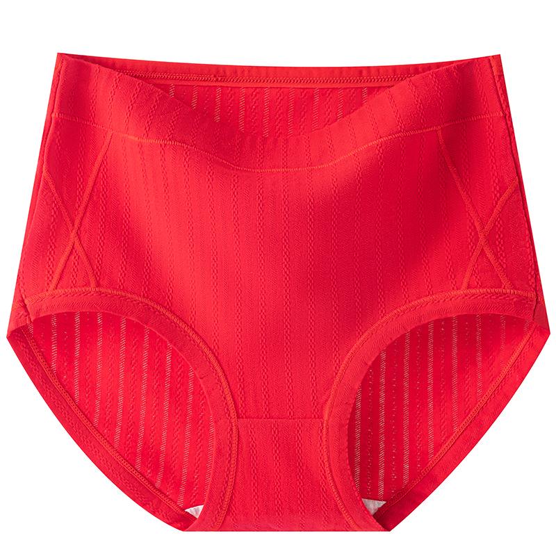 «Бесшовные хлопковые трусы Zodiac Red с высокой талией — удобные и дышащие для свадеб»