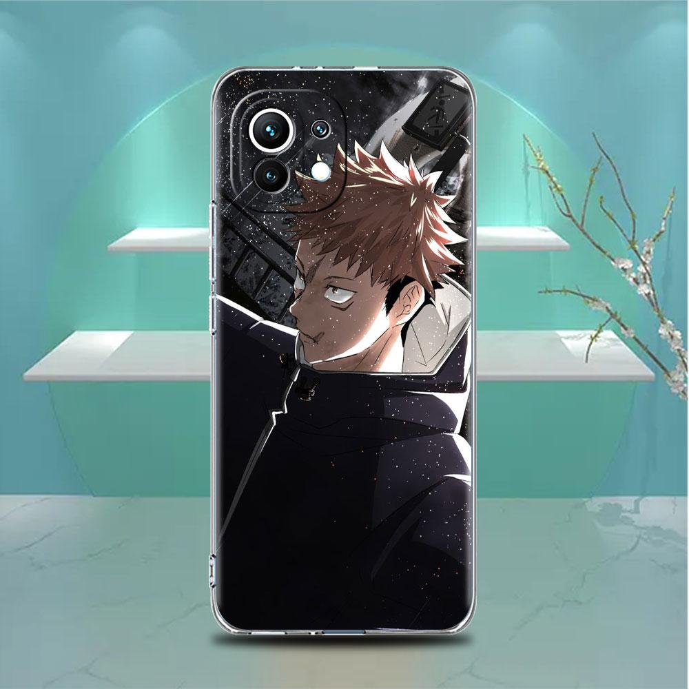 Милый прозрачный чехол с изображением аниме Jujutsu Kaisen для Xiaomi Mi Poco X3 NFC M3 Pro F3 F1 11 Lite 12 Note 10 11T 9T, прозрачный чехол для телефона