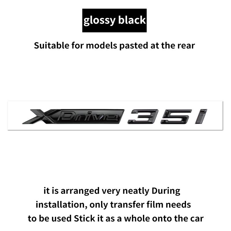 Suitable for BMW X1 X2 X3 X4 X5 X6 X7 F49 U12 F39 G08 G18 F15 F25 F26 G01 G02 G05 G06 G07 logo alphanumeric