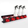 Spray Bottle Storage Rack Mounted Bracket with Hooks Accessories Spray Can Organizer Display Hanging Garage Workplace