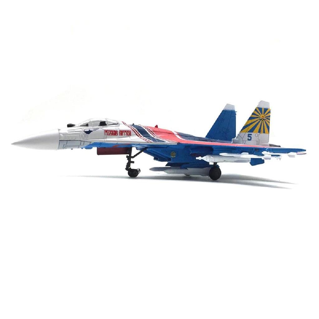 1:100 Metal Red & Blue SU-35 Super Flanker Heavier Aircraft Model Simulation Fighter Aviation Military Science Display Model