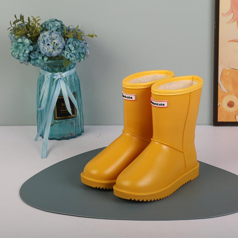 Корейская мода новые водонепроницаемые детские зимние ботинки зимние теплые ботинки из овечьей шерсти для мальчиков и девочек