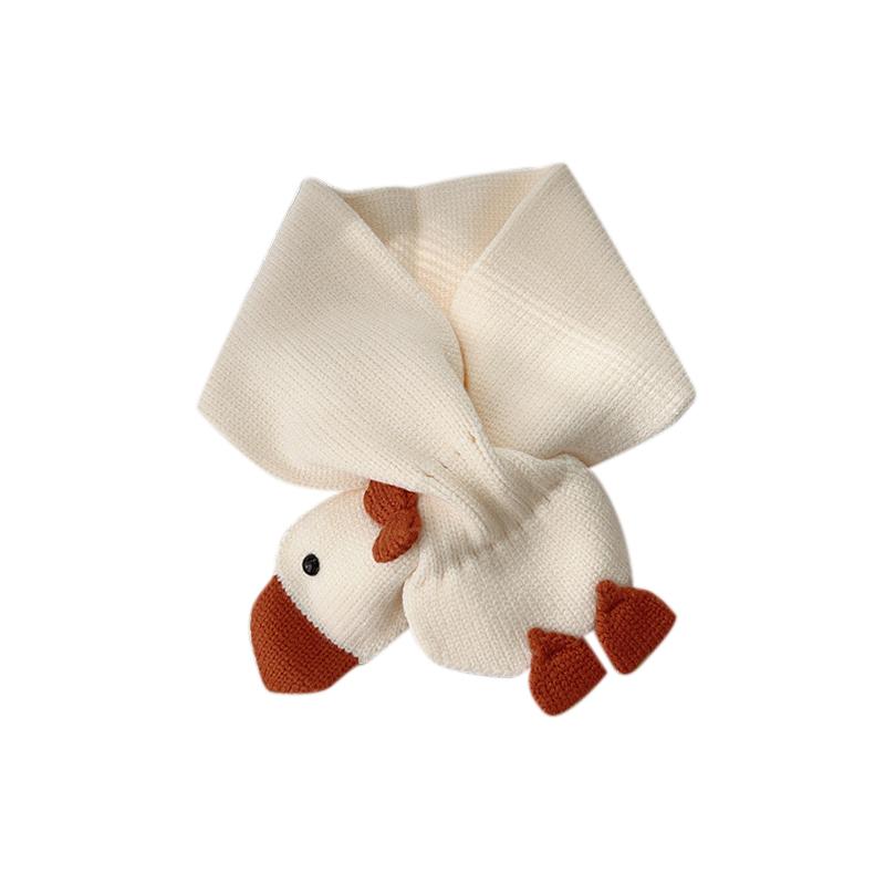 Корейский детский шарф, милый детский шарф с изображением животных, шарфы для мальчиков и девочек, осенне-зимний теплый вязаный шарф, модные детские аксессуары