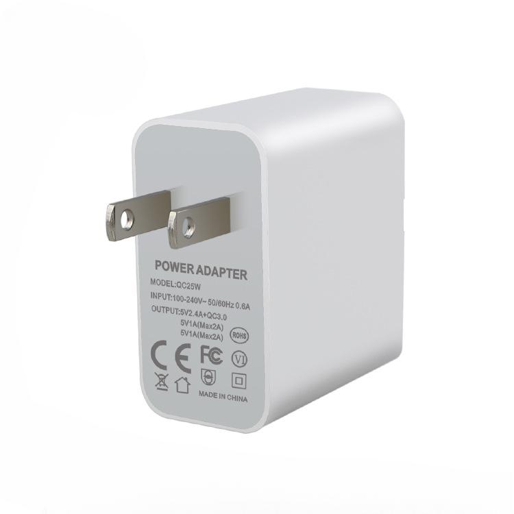 Быстрая зарядка QC3.0 3USB Новое зарядное устройство для смартфона 5В-12В США 2А Смарт-USB зарядное устройство