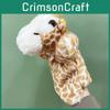Cartoon Hand Giraffe Animal Puppets Children Plush Toys Interactive Gift Doll