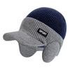 New Winter Hat Fur Lined Beanie Warm Earflap Brim Cap Stylish Hats For Men Outdoor Thicken Ski Sports Knitted Hat Warm Gift