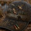 Outdoor Camo Hat for Men Women Vintage Hunting Baseball Cap, Duck Dog Pattern Hat, Breathable Moisture Retro Reed Wetland Cap Wicking Adjustable
