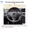 Black Suede Leather Hand Sewing Steering Wheel Cover Trim With Strips For BMW M Sport E90 320i 325i 330i 335i E87 120i 130i