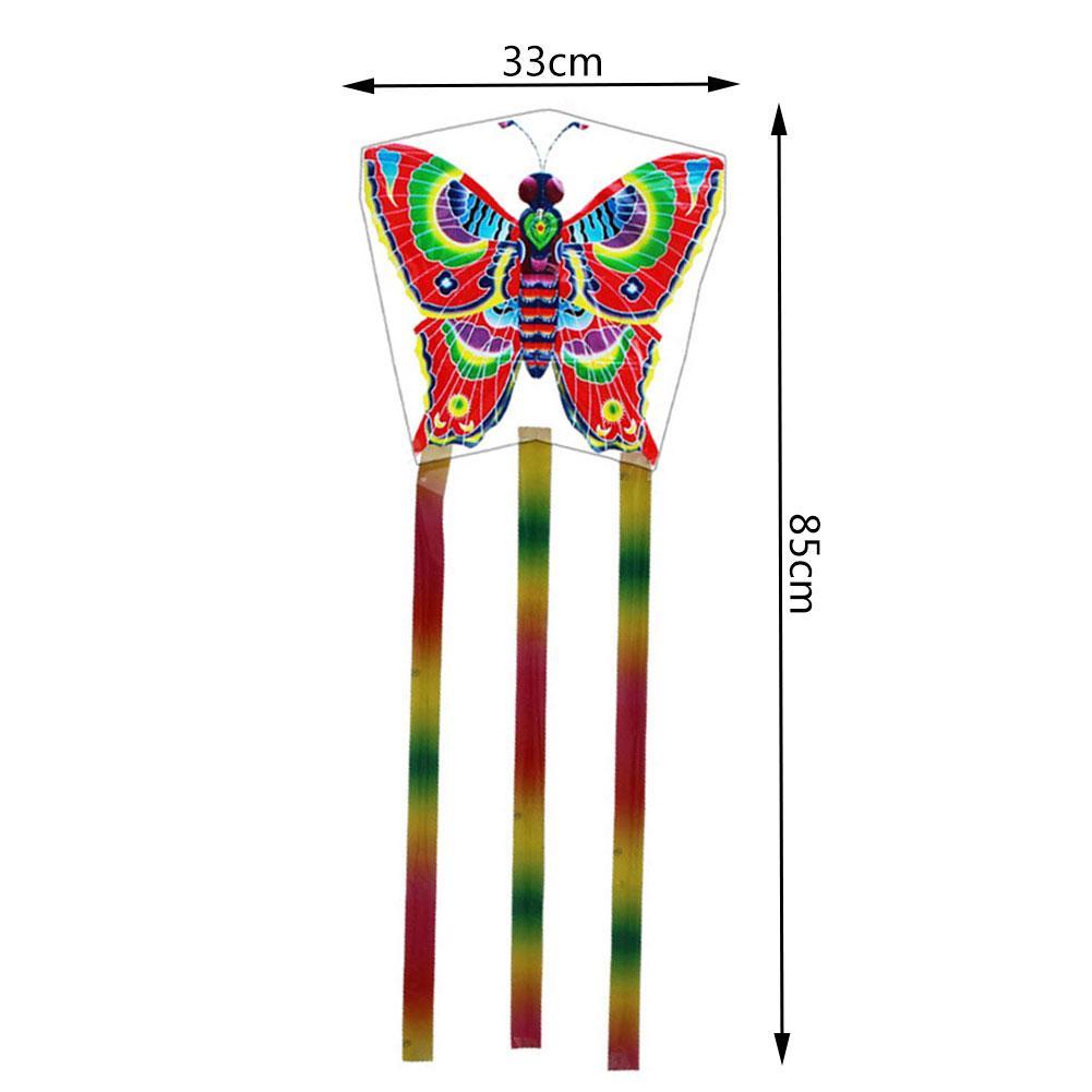 Flying Butterfly Kites Outdoor Toys For Children And Adults Plastic Kite Cartoon I0W2