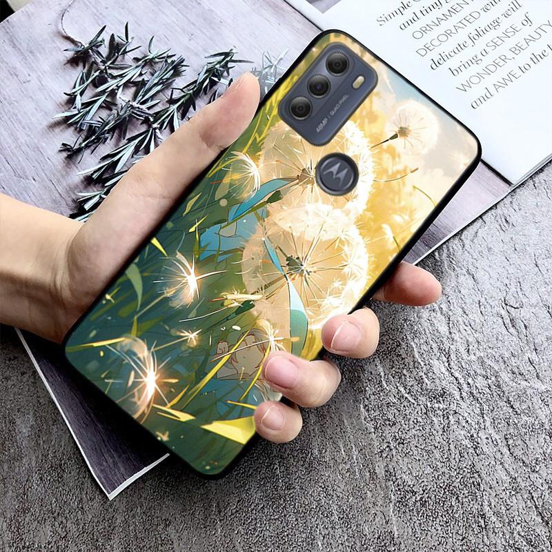 Красивый чехол для телефона с изображением одуванчика для Moto G84 G22 G32 G42 G52 G62 G53 G72 G60 G60S G100 G10 G20 G30 G13 G50 G 5G G Pure