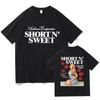 Сабрина Карпентер Short N Sweet Live On Tour 2024 Футболка Модная Унисекс Эстетика Ретро Футболка Нейтральная Повседневная Футболка