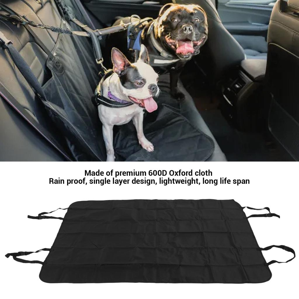 Dog Car Seat Cover for Back Seat 600D Oxford Cloth Rainproof Protective Pet Back Seat Extender Hammock for Cars Trucks SUVs