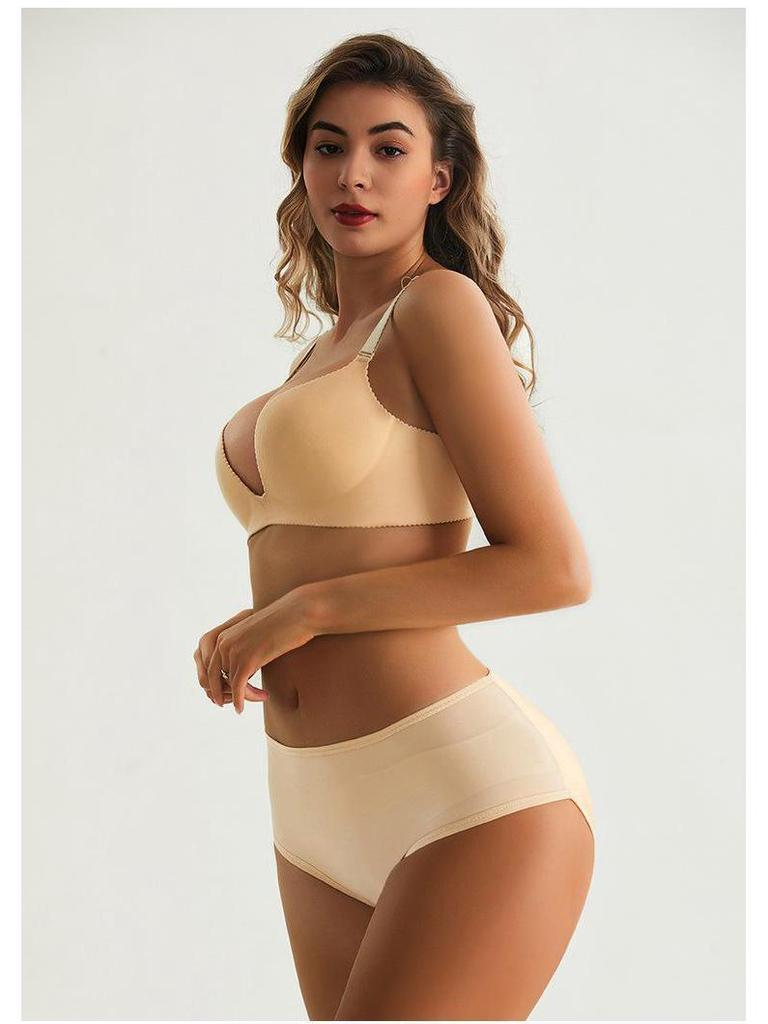 Low-Waist Hip-Lifting Tummy Control Padded Panties for a Shapely Look, Plus Size Available