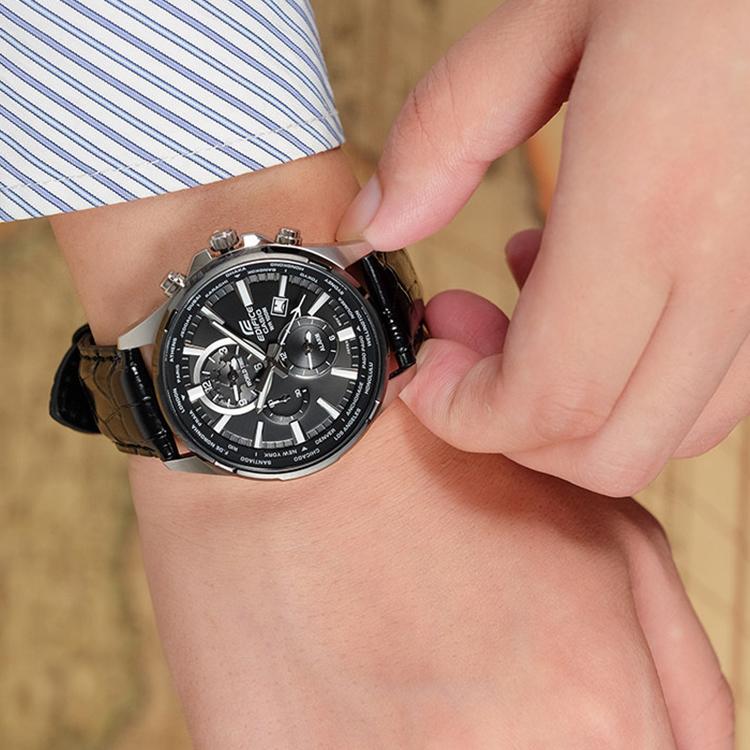 Casio Мужские часы EDIFICE Черные EFR-304BL-1AVUPF