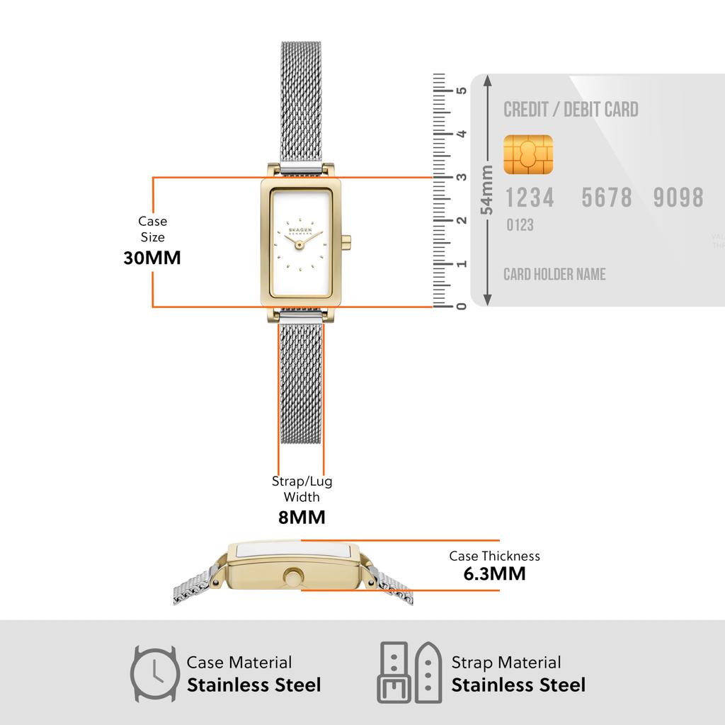 Часы HAGEN MICRO SKW3147 Серебристые [Skagen] Женские