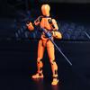 36987 Sets 3D Printed Robot Action Figure with Accessories Multi-jointed Movable Robot Model Articulated Dummy