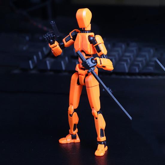 36987 Sets 3D Printed Robot Action Figure with Accessories Multi-jointed Movable Robot Model Articulated Dummy