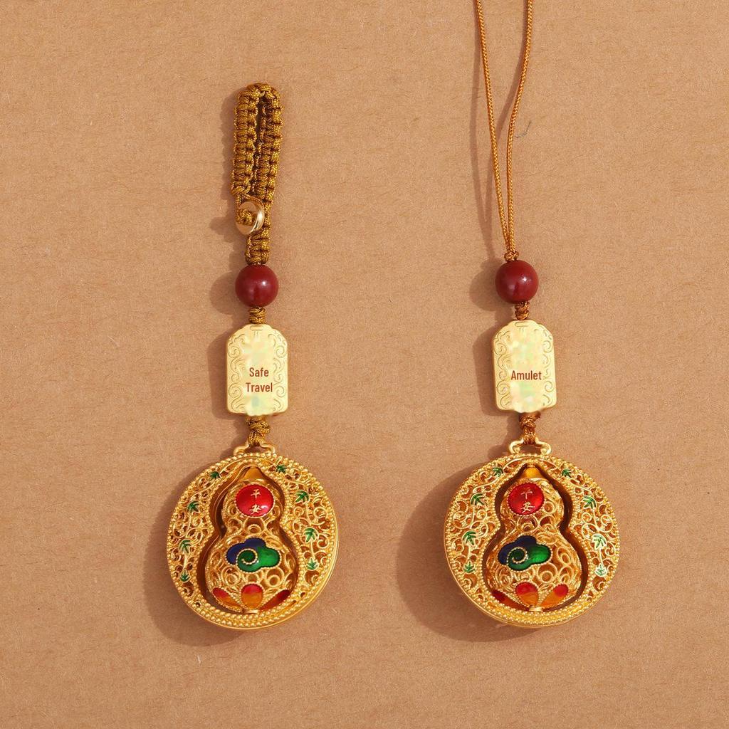 Брелок-тыква National Trend Sand Gold: Брелок для автомобильного ключа и мобильного телефона унисекс с филигранным дизайном.