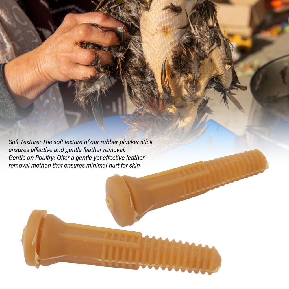 20pcs Yellow Chicken Plucker Finger Rubber Chicken Plucker Replacement Poultry Processing