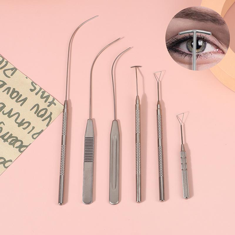 Двойной конструктор век Треугольный симулятор Изогнутый инструмент для вставки двойного века Т-образный конструктор Офтальмологические инструменты