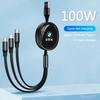 Cable Scalable Phone Car Interior 3 In 1 USB Fast Charging Cable For BMW Series X1 X3 X4 X6 E90 E91 I3 I4 F30 F48 F30 Keychain WS4