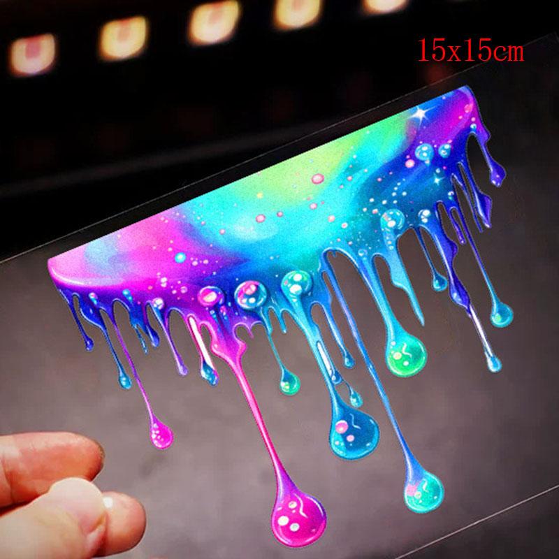 Color Paint Car Stickers Auto Body Scratch Coverage Film Creative Modification Reflective Sticker Motorcycle Car Decoration