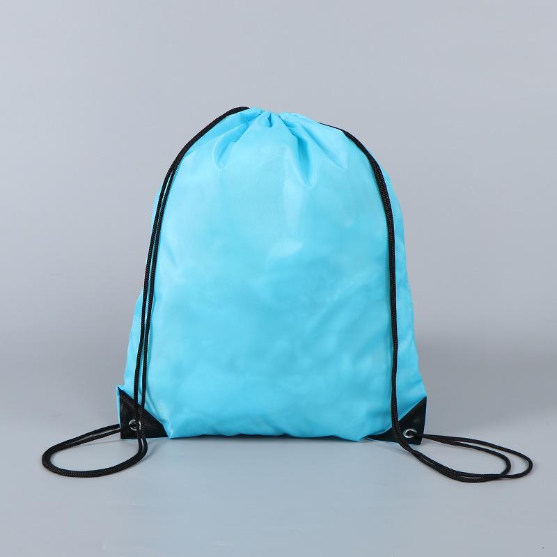 Водонепроницаемый полиэстеровый спортивный рюкзак на шнурке для мужчин и женщин