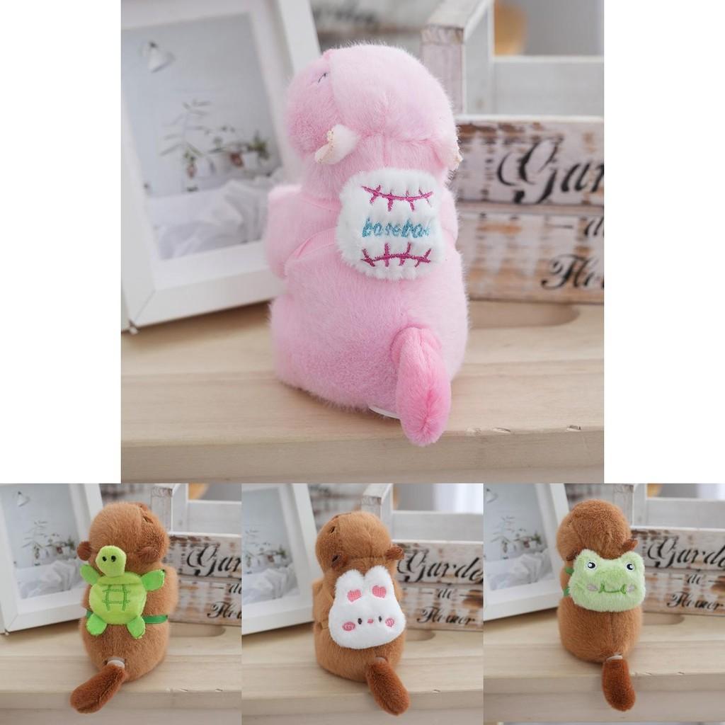 Cute Plush Capybara Keychain Adorable Stuffed Animal For Students Backpack Decoration