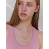 Ball Chain Heart Drop Necklace Jn016