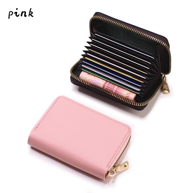 Кошелек для визитных карточек женский/мужской черный/розовый/фиолетовый/синий/желтый/серый/красный держатель для банковских/ID/кредитных карт 20-битный кошелек для карт